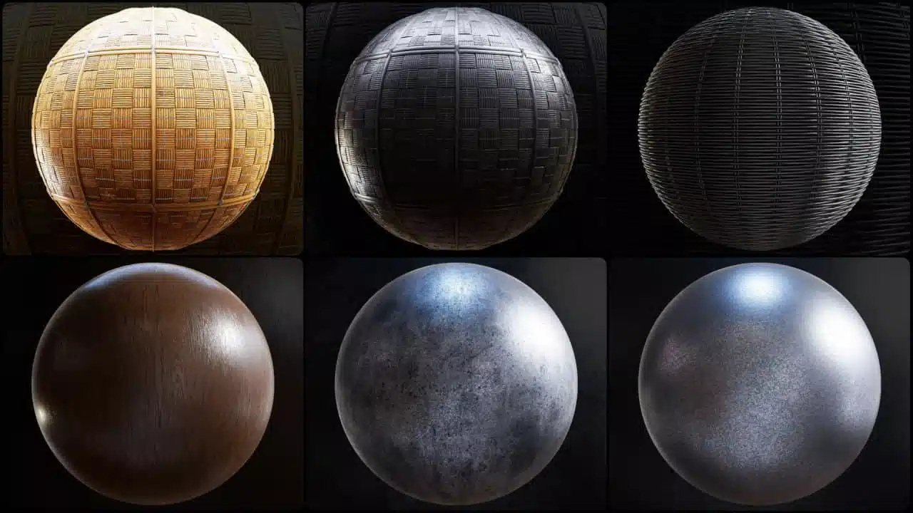 CGAxis 金属木材材质包 8K – CGAxis Physical 9 Metal & Wood 8K