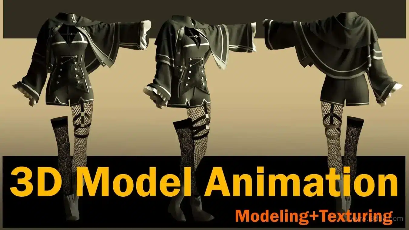 动漫风女式衣服套装网袜连衣裙 – Anime Women’s Outfit