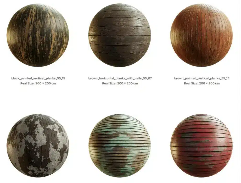 老旧木墙材质包 – Old Wooden Walls