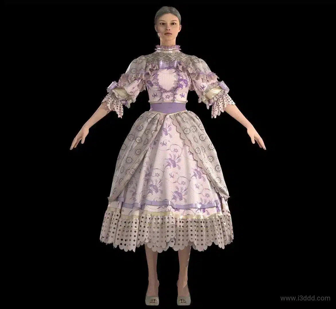 女性经典连衣裙蕾丝裙装 – Women’s Classic Lace Dress