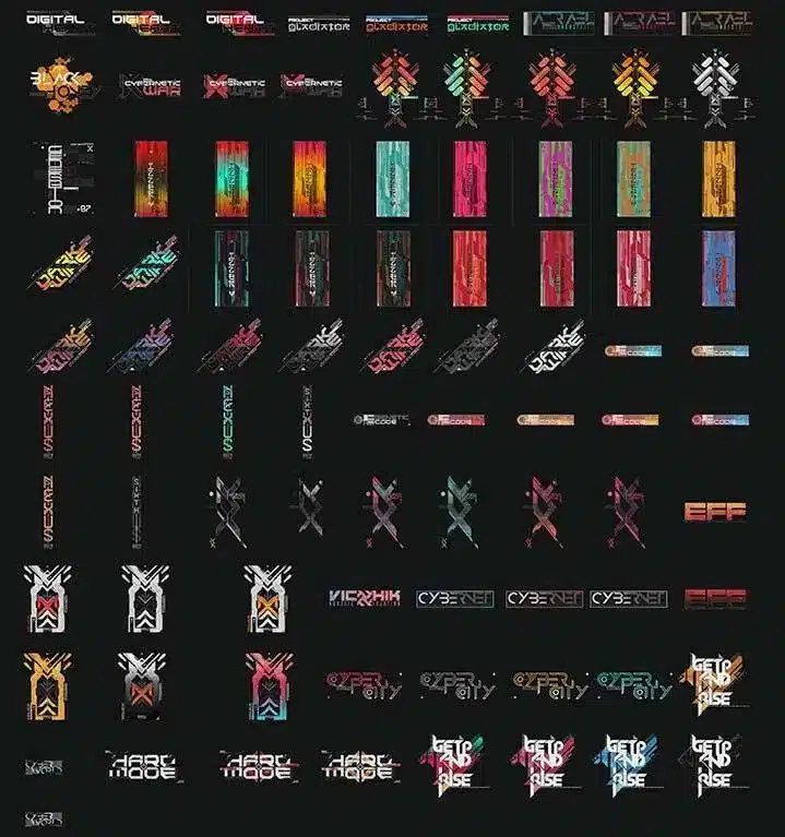 88 个赛博朋克贴花 – Decal Cyber Punk