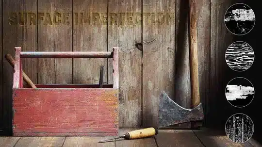 72 个木纹缺陷凹凸贴图 – Wood surface Imperfection Vol 03